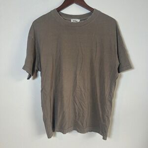 EUC Elwood Distressed Core T-Shirt Mens Small Brown Organic Cotton